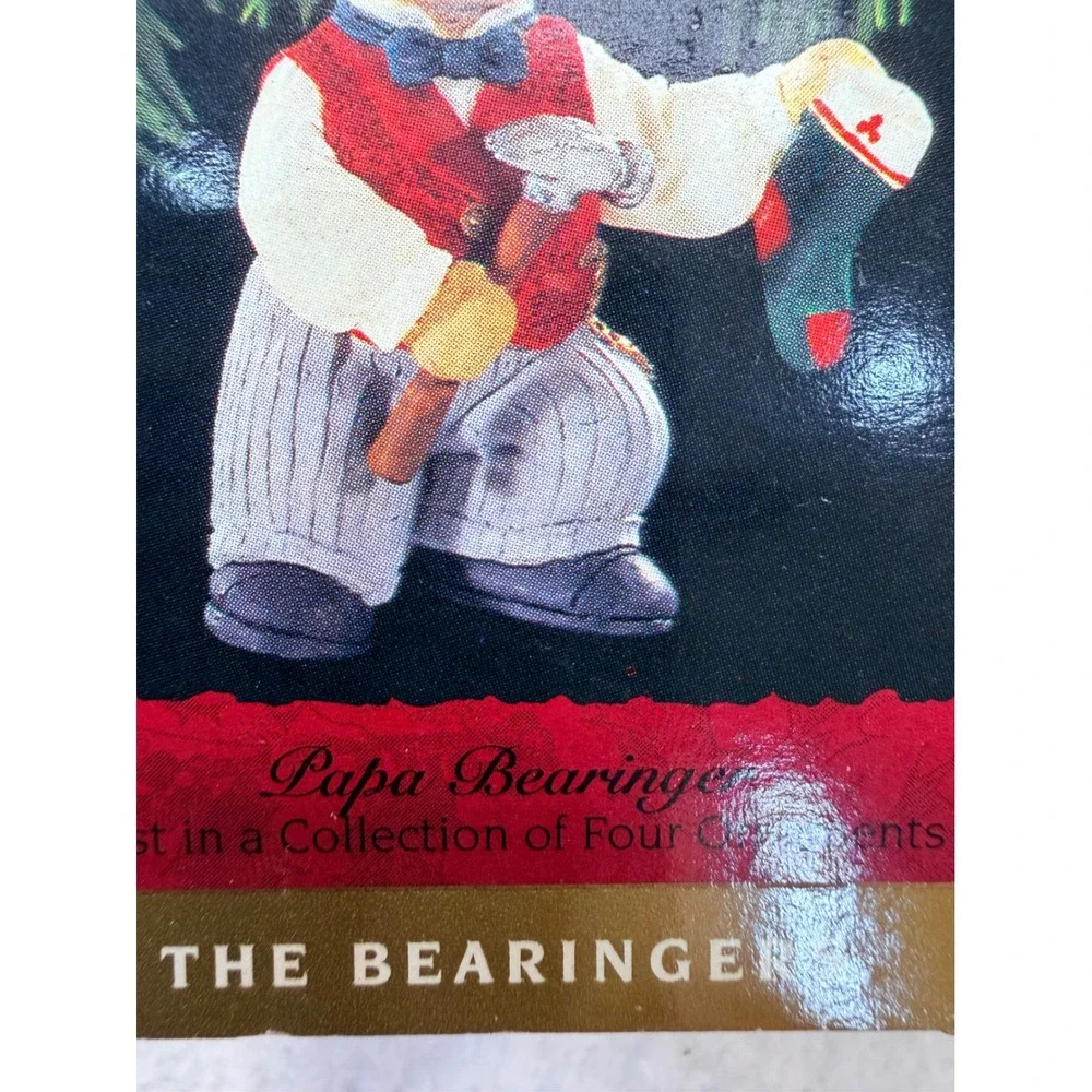 Hallmark Keepsake Ornament Papa Bearinger Victoria Circle Victorian Bear 1993